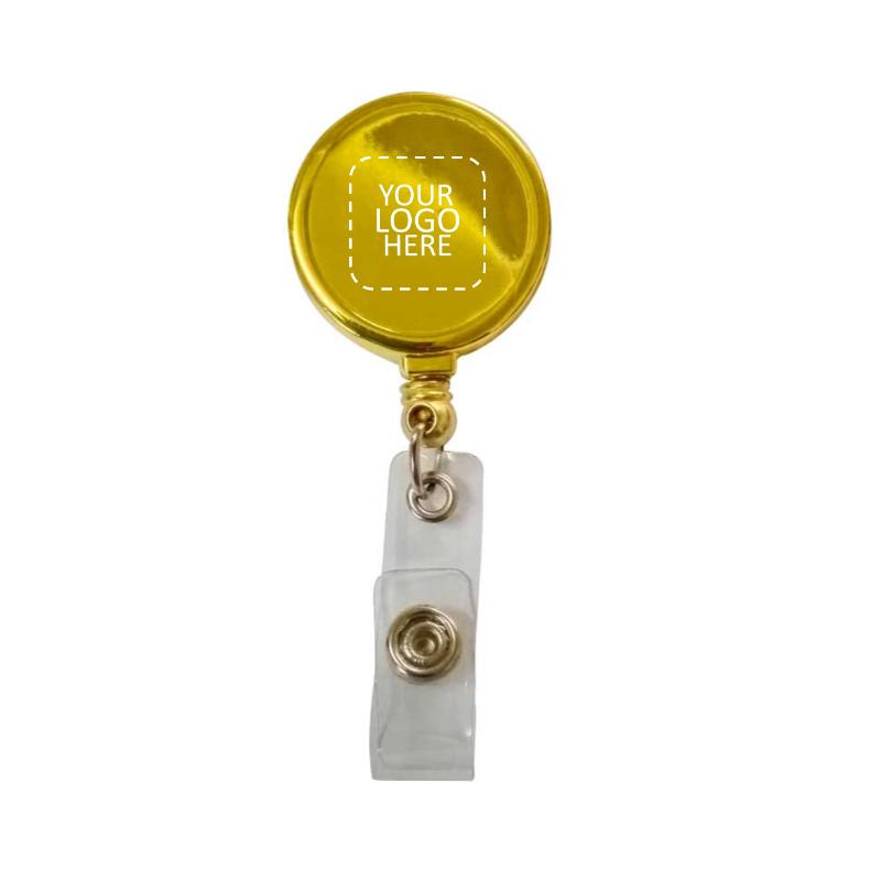 Gold Big Dial Reel Badge